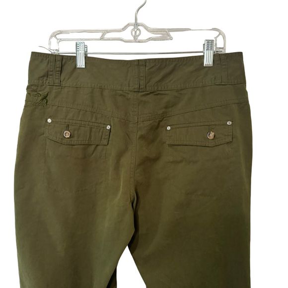 Cabela's Pants Forest Green Size 12 Straight Leg High Waist NEW! - Picture 5 of 16